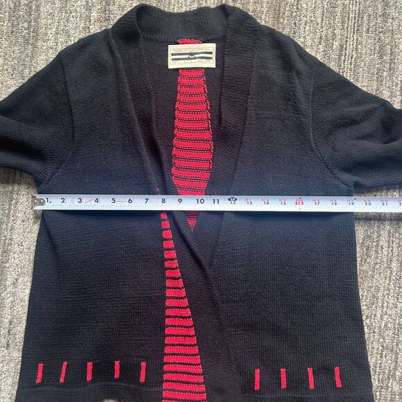 Vintage Sandra Miller Cardigan, Artsy, Abstract Design, S - Picture 6 of 9